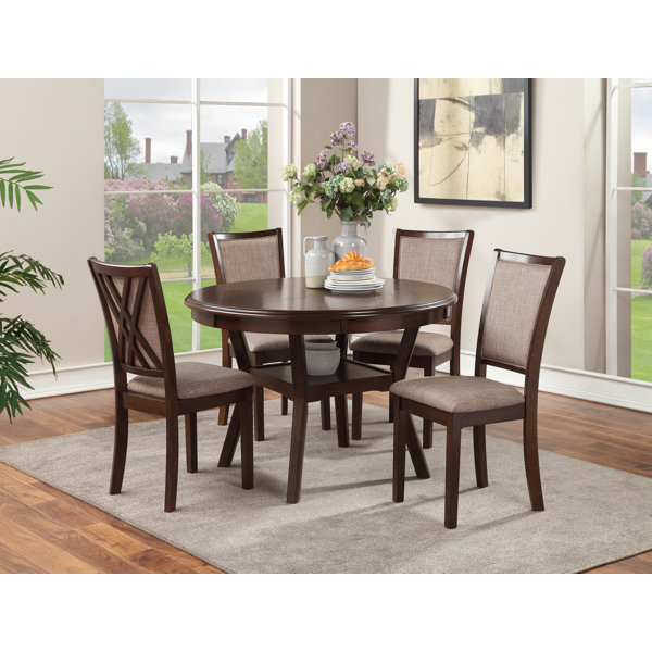 5 piece lindsey 2025 traditional dining set